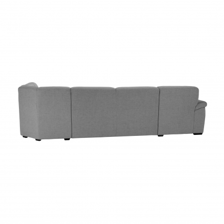 Colţar în formă de U, material textil gri, model stânga, BITER U [21]