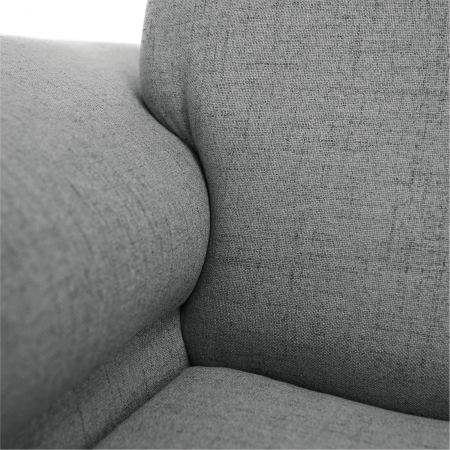 Colţar în formă de U, material textil gri, model stânga, BITER U [16]