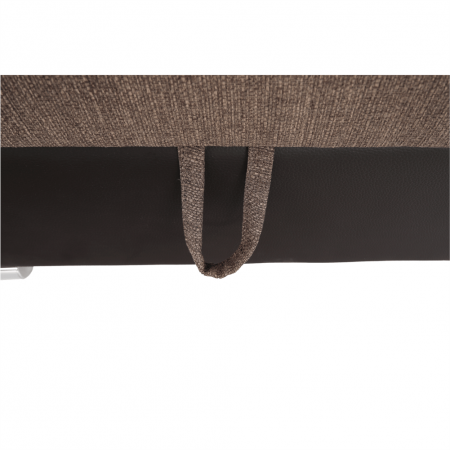 Colţar în formă de U, material textil maro/piele ecologică maro, dreapta, EMILY U [9]