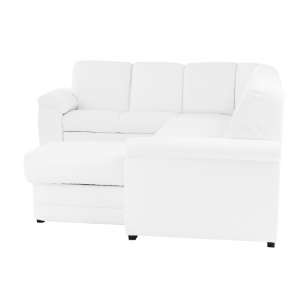 Colţar în formă de U, piele ecologică albă, model dreapta, BITER U [4]