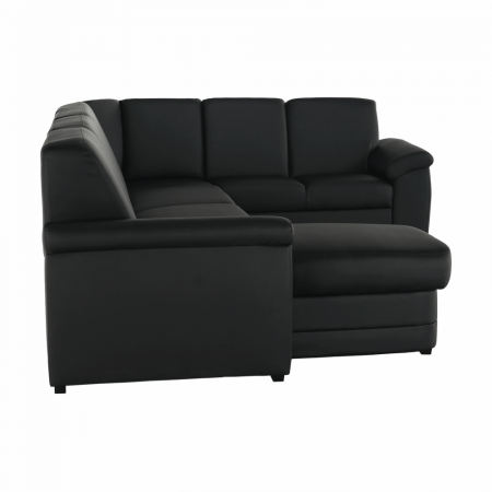 Colţar în formă de U, piele ecologică neagră, model stânga, BITER U [19]