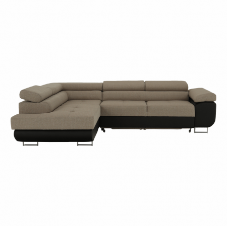 Colţar, maro/bej, model stânga, AMARETO NEW [2]