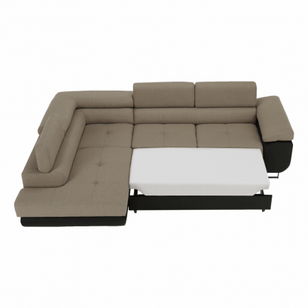 Colţar, maro/bej, model stânga, AMARETO NEW [30]