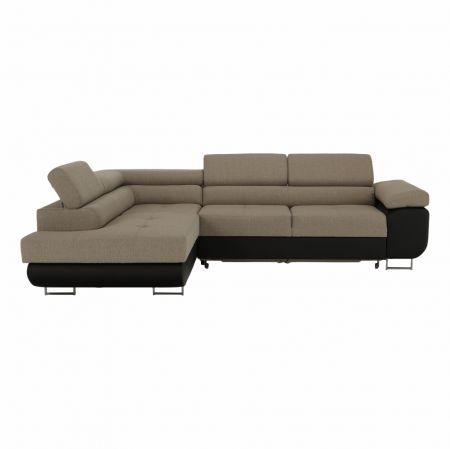 Colţar, maro/bej, model stânga, AMARETO NEW [26]