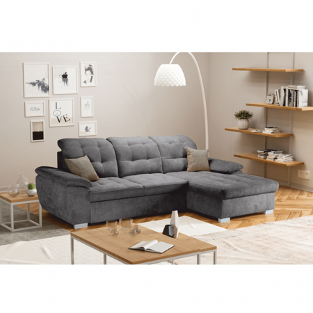 Colţar, muştar ţesătură gri, dreapta, EVANGELIN [9]