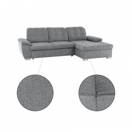 Colţar, muştar ţesătură gri, dreapta, EVANGELIN [14]