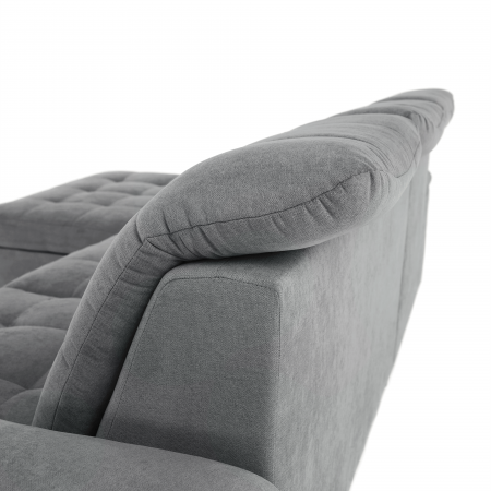 Colţar, muştar ţesătură, gri, stânga, EVANGELIN [18]