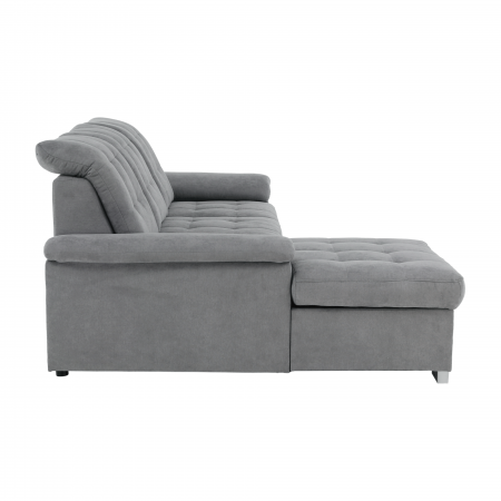 Colţar, muştar ţesătură, gri, stânga, EVANGELIN [2]