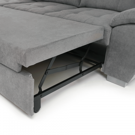 Colţar, muştar ţesătură, gri, stânga, EVANGELIN [21]