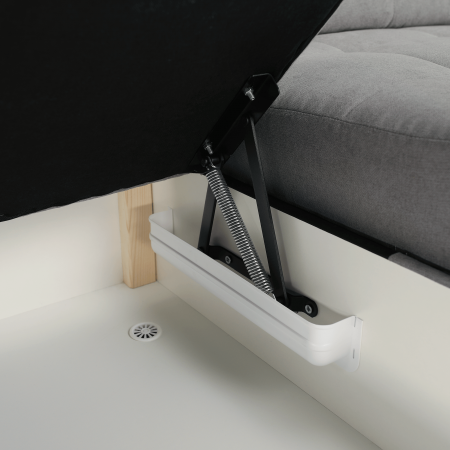 Colţar, muştar ţesătură, gri, stânga, EVANGELIN [19]