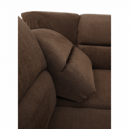 Colţar, piele ecologică maro/material textil maro, SANTIAGO U MARE [7]