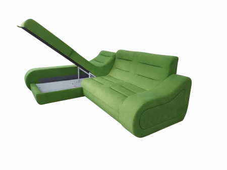 Coltar ultramodern , extensibil , cu lada ,verde sau peste 100 de culori la comanda, cu lada in partea dreapta sau stanga [6]
