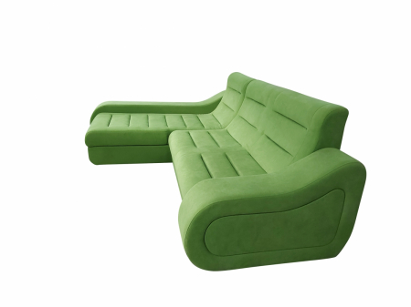 Coltar ultramodern , extensibil , cu lada ,verde sau peste 100 de culori la comanda, cu lada in partea dreapta sau stanga [3]
