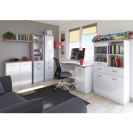 Comodă 3d2s, alb/stejar sonoma, TOPTY Typ 07 [1]