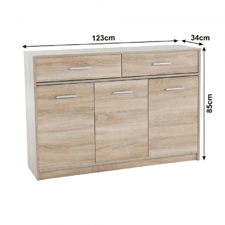 comoda 3D2S, stejar sonoma, TEYO [6]