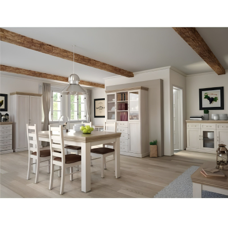 Comodă, 5 sertare, pin nordic/stejar sălbatic, ROYAL KS5 [2]