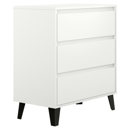 Living - Comodă, albă, BOGAN NEW 3S70