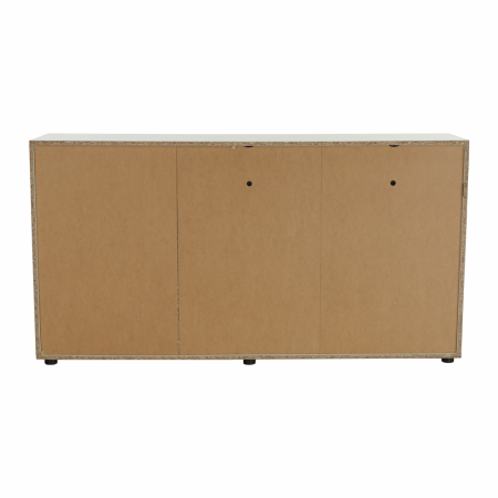 Comodă, albă strălucitoare HG/stejar sonoma închis, LYNATET TYP 42 [9]