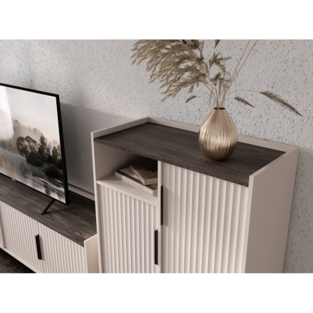 Comodă, caşmir/castan de nurcă arvadonna, FRESIO KOM2D2S [3]