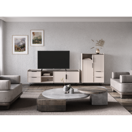 Comodă, caşmir/castan de nurcă arvadonna, FRESIO KOM2D2S [1]