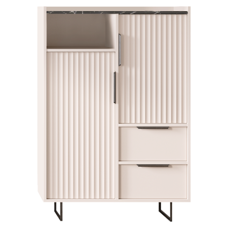 Toate Produsele - Comodă, caşmir/marmură închisă, FRESIO KOM2D2S