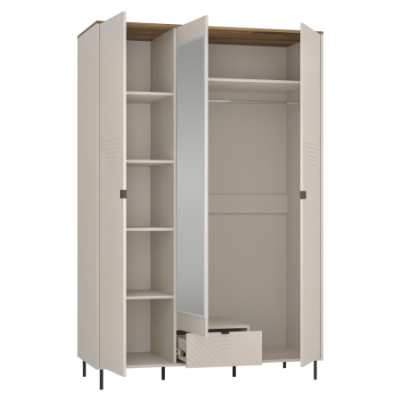 Comodă, caşmir/stejar castello, EYCO 3D1S [2]