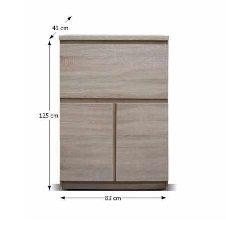 Comodă combinată, stejar sonoma, PANAMA TYP 12 [1]