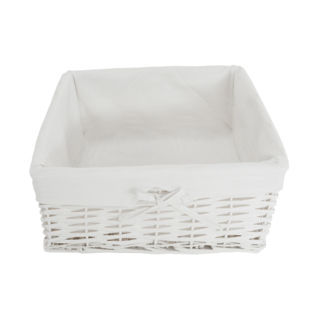 Comodă cu 4 sertare (coşuri), alb, BLANCO [9]