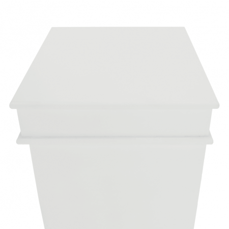 Comodă cu 4 sertare (coşuri), alb, BLANCO [6]