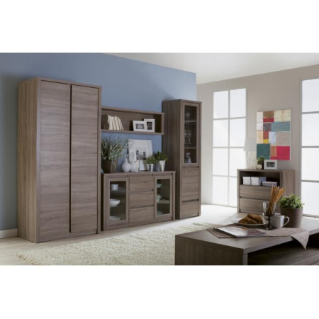 Comodă cu patru uşi, stejar lefkas închis, MONTANA K4D [1]