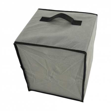 Comodă cu sertare din material textil, negru/maro/gri, CAMILO TYP 1 [8]