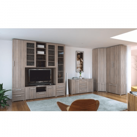 Comodă, DTD laminat, stejar sonoma, DUNAJ TIPUL11 [4]