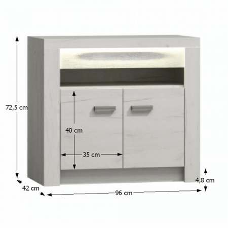 Comodă, frasin alb, INFINITY I-10 [1]