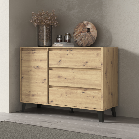 Comodă, stejar artisan, BOGAN NEW 1D3S [5]