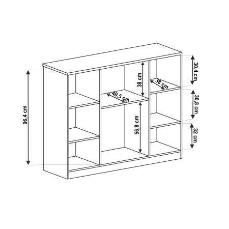 Comodă, stejar lefkas, TEDY TYP T14 [2]