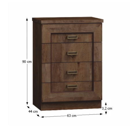 Comodă, stejar lefkas, TEDY Typ T4 [1]