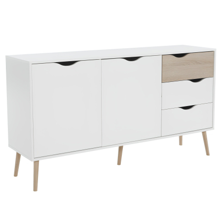Bucatarie - Comodă, stejar sonoma/alb, OSLO 75381