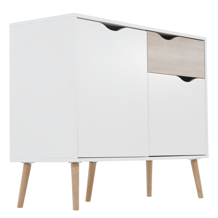 Comodă, stejar sonoma/alb, OSLO 75387 [6]