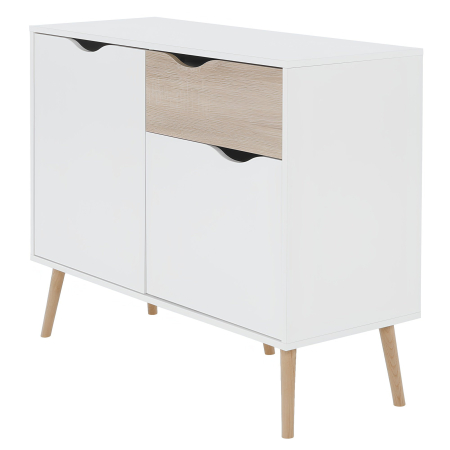 Comodă, stejar sonoma/alb, OSLO 75387 [1]