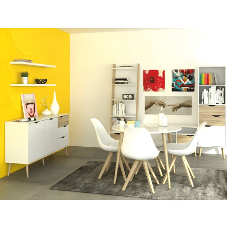 Comodă, stejar sonoma/alb, OSLO 75387 [11]