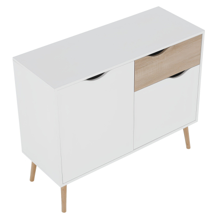 Comodă, stejar sonoma/alb, OSLO 75387 [2]