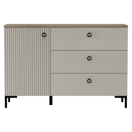 Comodă, stejar Taupe/stejar silverjack, DOMCA 1D3S [1]