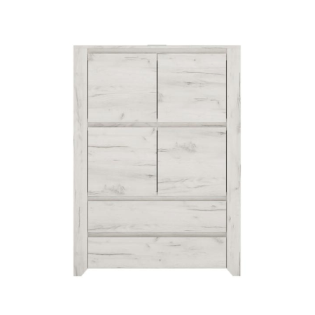 Bucatarie - Comodă tip 33, alb craft, ANGEL