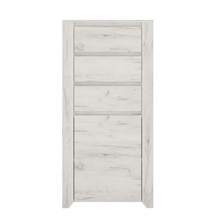 Living - Comodă tip 35, alb craft, ANGEL