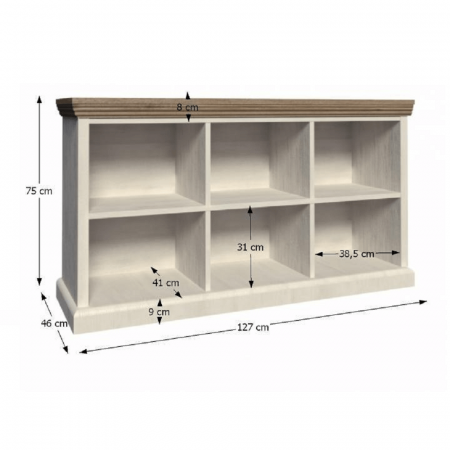 Comodă TV, pin nordic/stejar sălbatic, ROYAL RN [2]