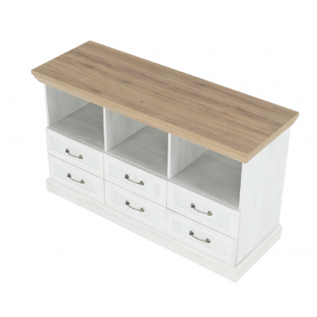 Comodă TV, pin nordic/stejar sălbatic, ROYAL RS [4]