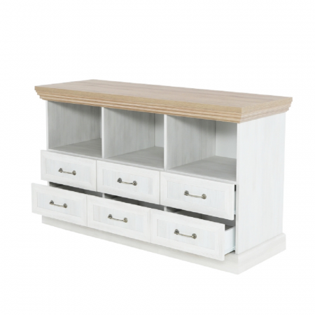 Comodă TV, pin nordic/stejar sălbatic, ROYAL RS [1]