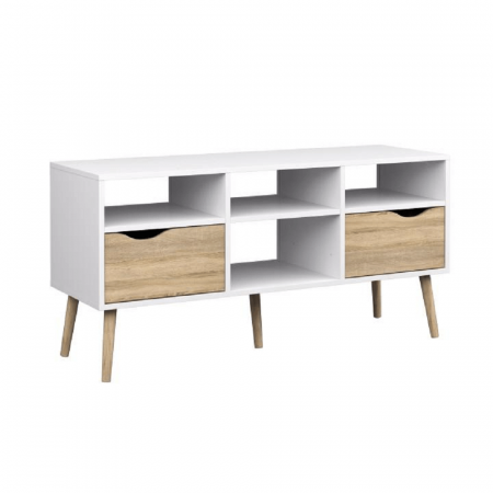 Comodă TV, stejar sonoma/alb, OSLO 75391 [5]