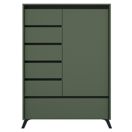 Toate Produsele - Comodă, verde smoke/negru, LONGY REG1D5S1K