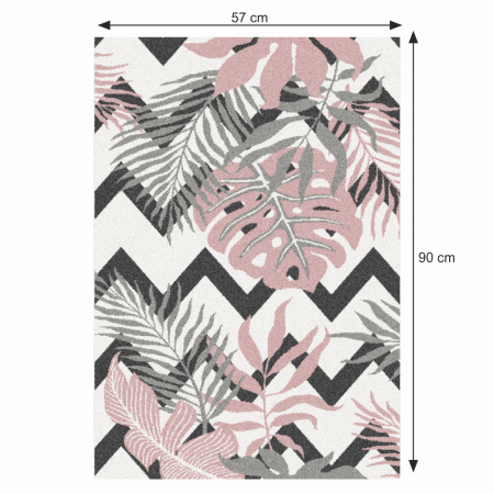 Covor, multicolor, model frunze, 57x90, SELIM [2]